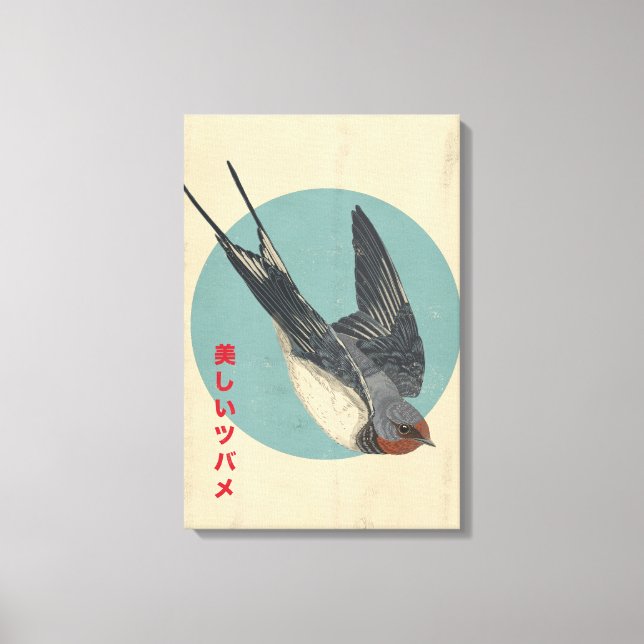 The Beautiful Swalllow Canvas Print (Front)