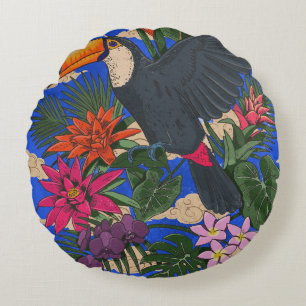 The Beautiful Toucan Round Cushion
