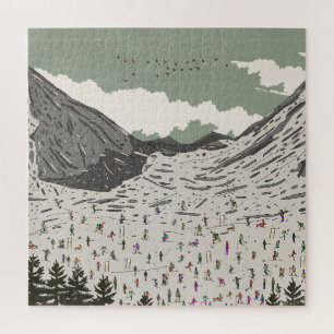 The Beautiful Winter Ski Landscape Jigsaw Puzzle