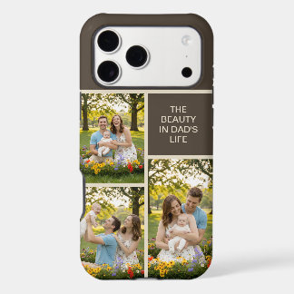 The Beauty in Dad's Life 3 Photo Collage DIY Taupe