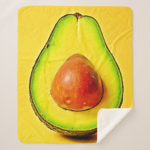 The Beauty of a Healthy Avocado Design Sherpa Blanket