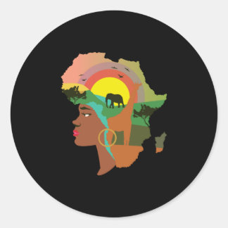 The Beauty Of Africa Classic Round Sticker