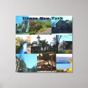 THE BEAUTY OF ITHACA, NEW YORK CANVAS PRINT