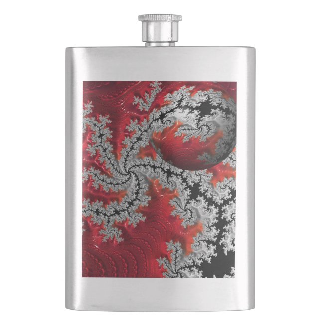 The Beauty of Mandelbrots Classic Flask (Front)