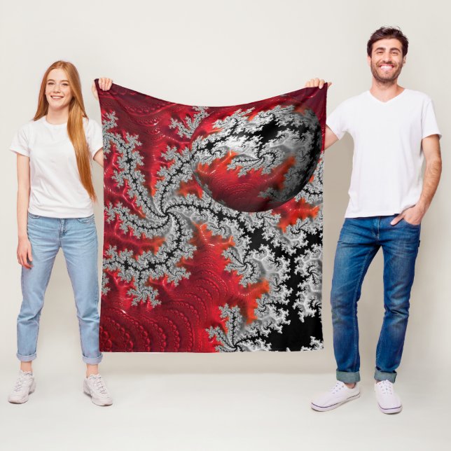 The Beauty of Mandelbrots Fleece Blanket (In Situ)