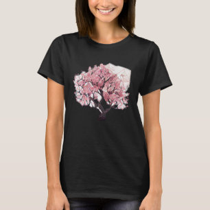 The Beauty of Nature in a Cherry Blossom geometric T-Shirt