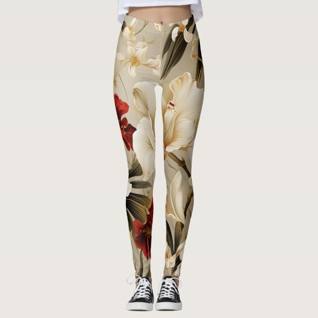 The Beauty of Orchids Leggings (Front)