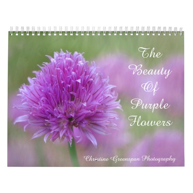 The Beauty Of Purple Flowers Calendar (Cover)