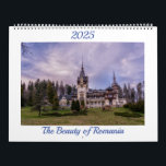 The Beauty of Romania -  Large Calendar<br><div class="desc">The Beauty of Romania -  Large Calendar,  two pages,  landscapes from Romania,  Peles Castle,  Bran Castle,  Parliament,  Pelisor Castle,  Monastery of Sinaia,  Brasov,  Rasnov Fortress</div>