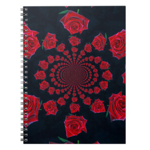 The Beauty of Roses: Floral Fantasy Spiral Notebook