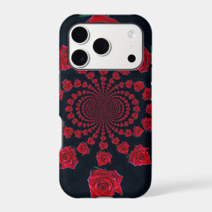 The Beauty of Roses Red & Black Kaleidoscope Flo