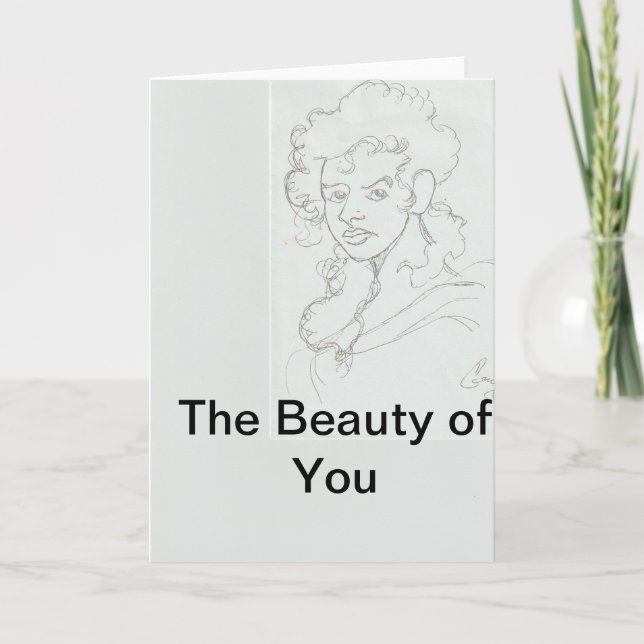 The Beauty of You greeting card (Front)