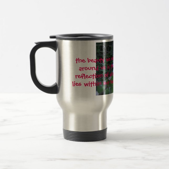 the beauty we see around us is the reflection mug (Left)