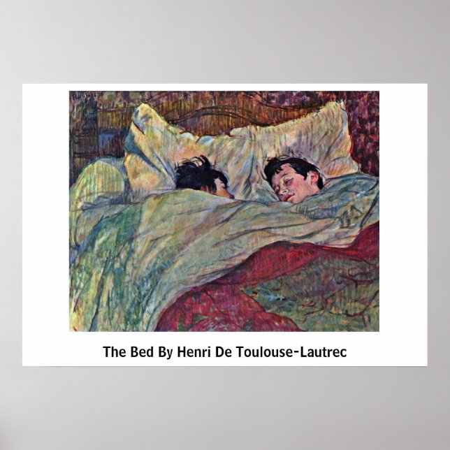 The Bed By Henri De Toulouse-Lautrec Poster (Front)