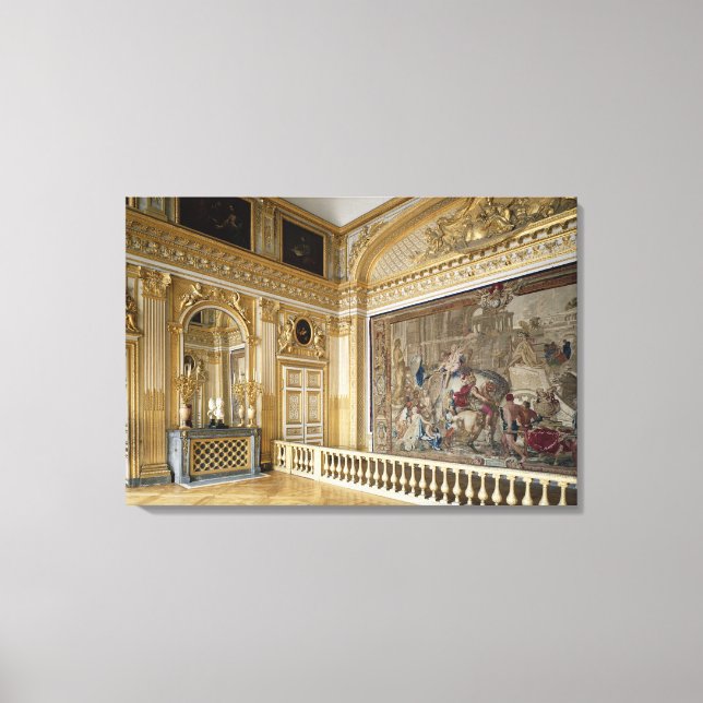 The bedchamber of Louis XIV Canvas Print (Front)