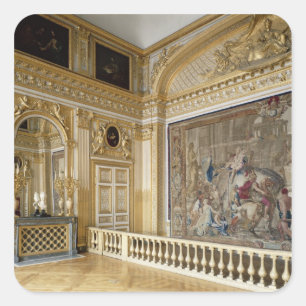 The bedchamber of Louis XIV Square Sticker