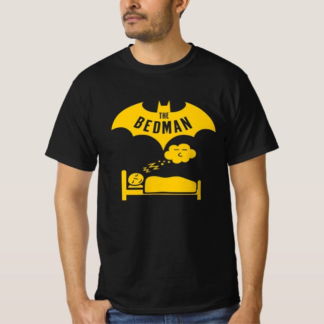 The Bedman – Sleep Hero Parody Tee (Front)