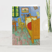 The Bedroom 1889 by Vincent Van Gogh Card