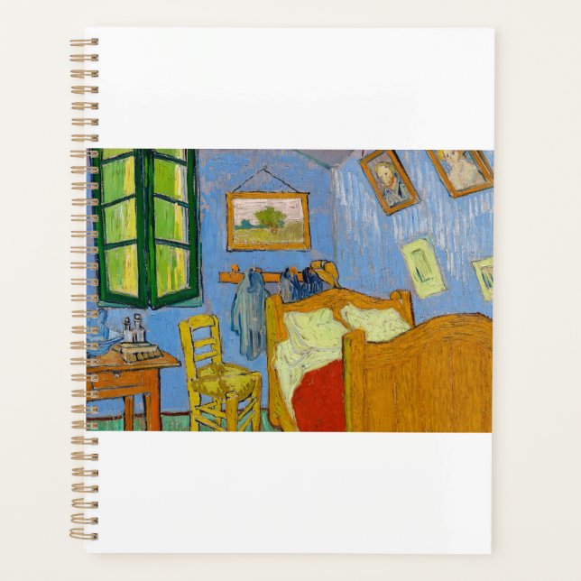 The Bedroom by Vincent van Gogh Planner (Front)