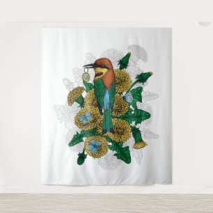 The bee eater with the golden pendant tapestry