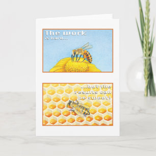 The Bee Greeting Card Psalm 29:11