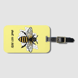 The bee luggage tag