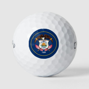 The Beehive State Industry Flag of Utah Golf Balls