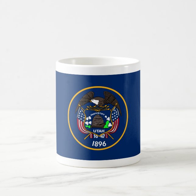 The Beehive State Industry Flag of Utah Mug (Center)