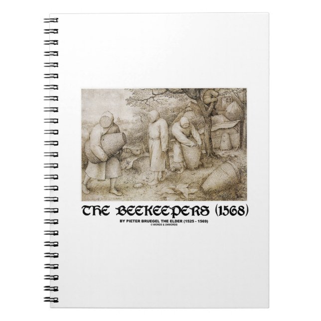 The Beekeepers (1568) Pieter Bruegel The Elder Spiral Notebook (Front)