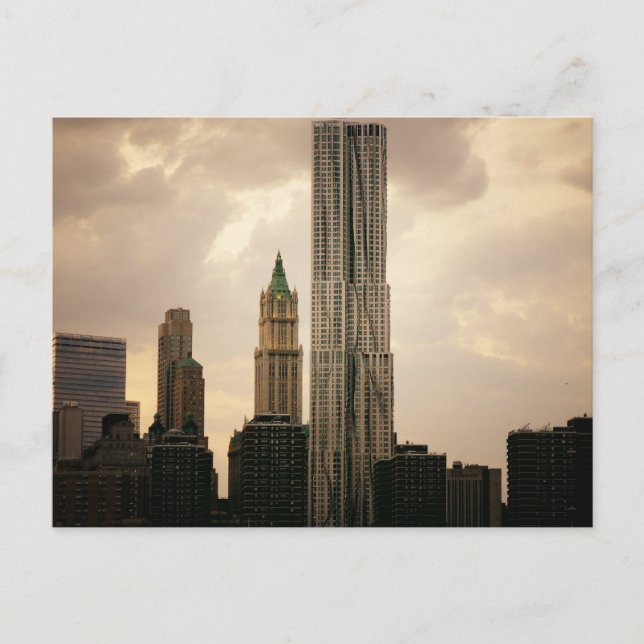 The Beekman Tower and Woolworth Building Postcard (Front)