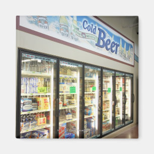 The beer section of an Iowa grocery store. 2 Magnet