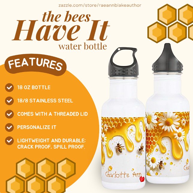 'The Bees Have It' Water Bottle (Creator Uploaded)