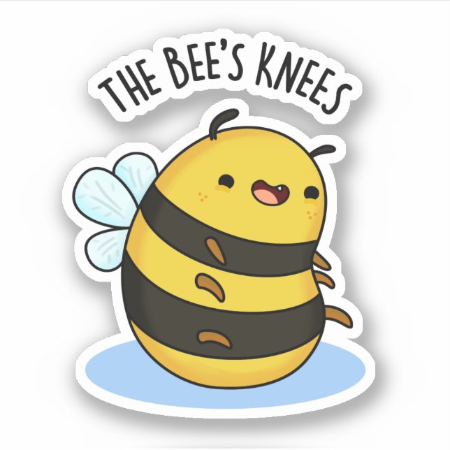 The Bees Knees Funny Bumble Bee Pun  (Front)