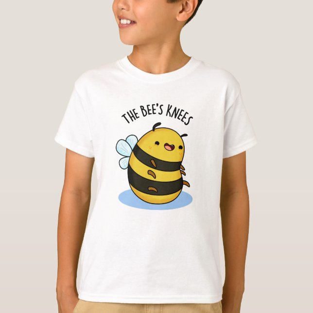 The Bees Knees Funny Bumble Bee Pun  T-Shirt (Front)