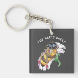 The bee's knees keychain