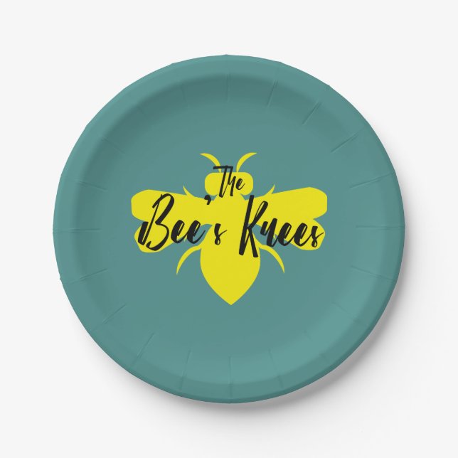 The Bee's Knees Paper Plate (Front)