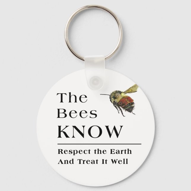 The Bees Know Key Ring (Front)
