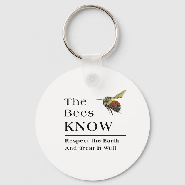 The Bees Know Key Ring (Front)