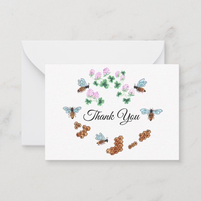 The Bees Thank You Card (Front)