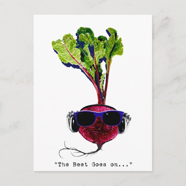 The beet goes on-light postcard (Front)
