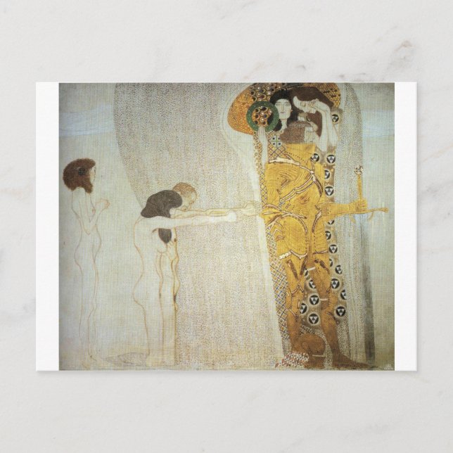 The Beethoven Frieze: The Longing for Happiness Postcard (Front)