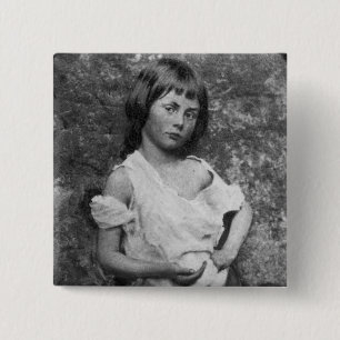 The Beggar Maid / Alice Liddell ~ 1859 15 Cm Square Badge