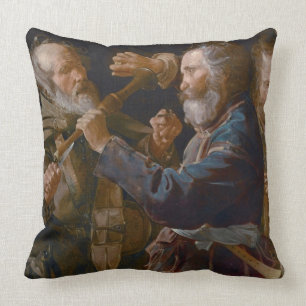 The Beggars' Brawl, c.1625-30 (oil on canvas) Cushion