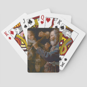 The Beggars' Brawl, c.1625-30 (oil on canvas) Playing Cards