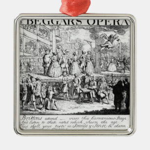 The Beggar's Opera Burlesqued, 1728 Metal Tree Decoration