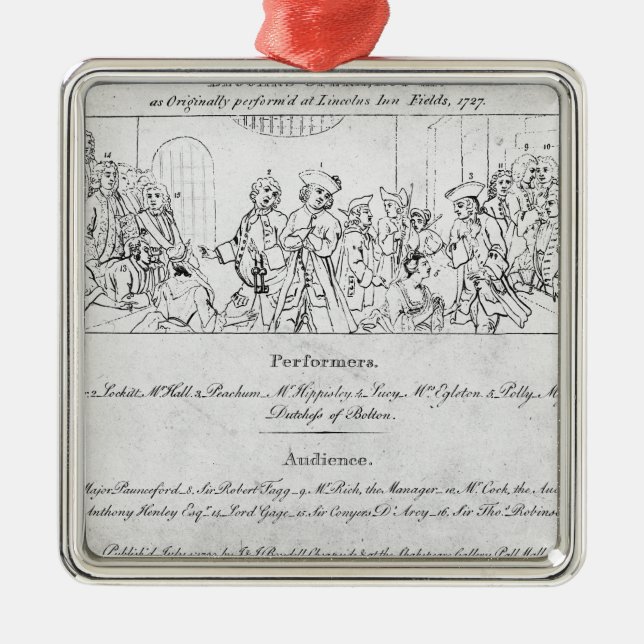 The Beggar's Opera' Metal Tree Decoration (Front)
