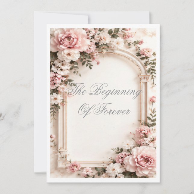  The Beginning Of Forever Invitation (Front)
