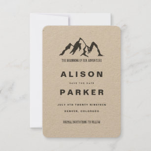 THE BEGINNING OF OUR ADVENTURE-SAVE THE DATE KRAFT SAVE THE DATE