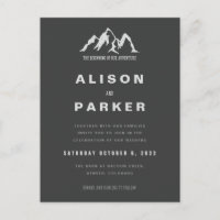 THE BEGINNING OF OUR ADVENTURE-WEDDING INVITATION