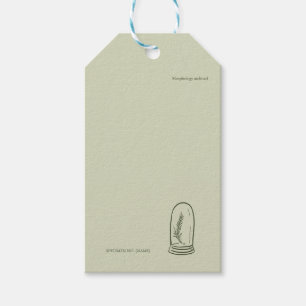 The Bell Jar- Botanists Pause- Minimal Gift Tags